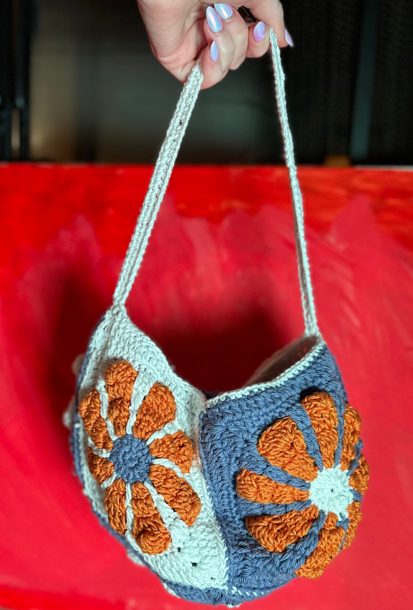 Mini Daisy Crescent Bag